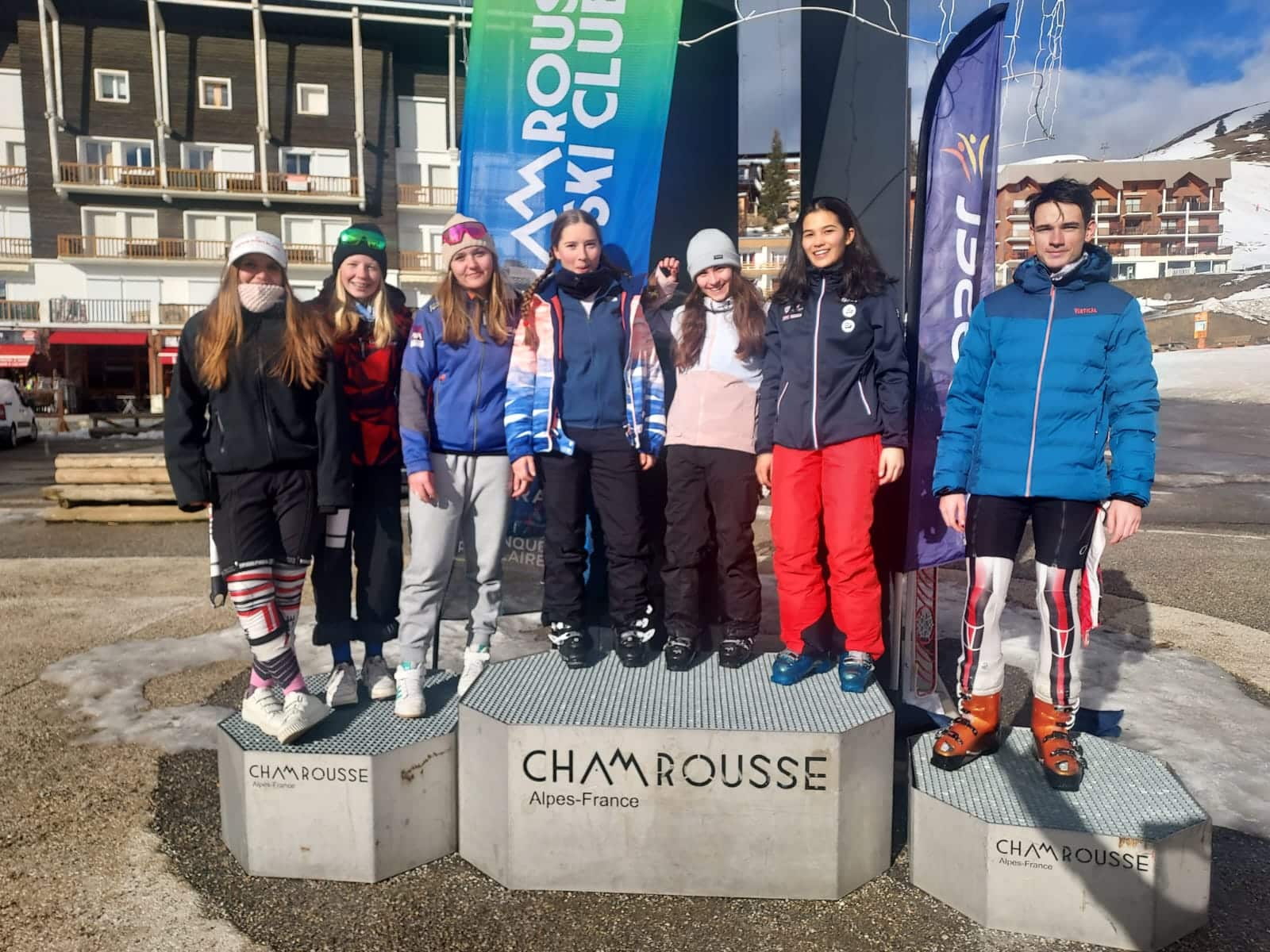 7 élèves à l’UGSEL départemental 2025 à Chamrousse