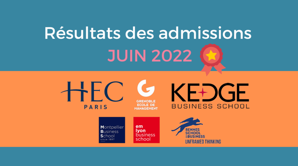 Résultats juin 2022 en CPGE ECG